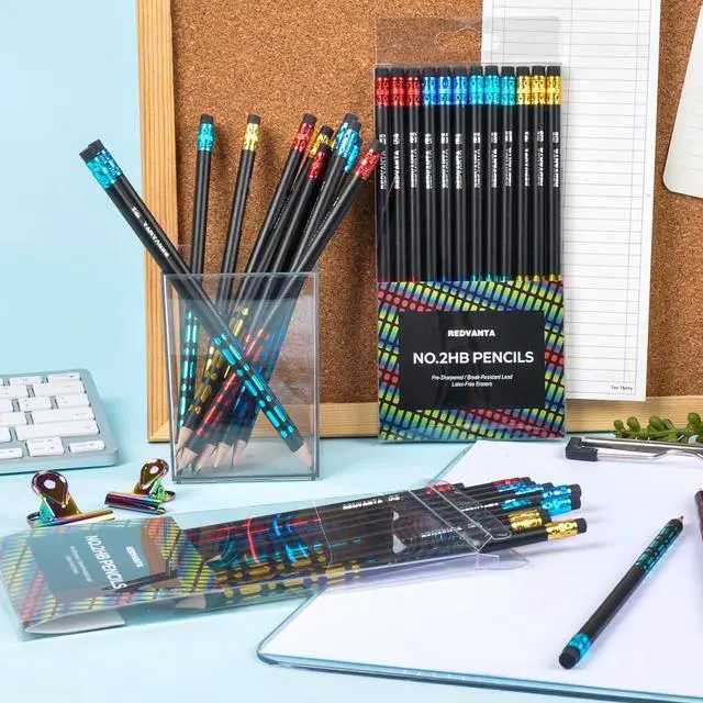 Alt view image 4 of 7 - Pre-Sharpened #2 Pencils, Wood, Back to School Supplies, 12 Count