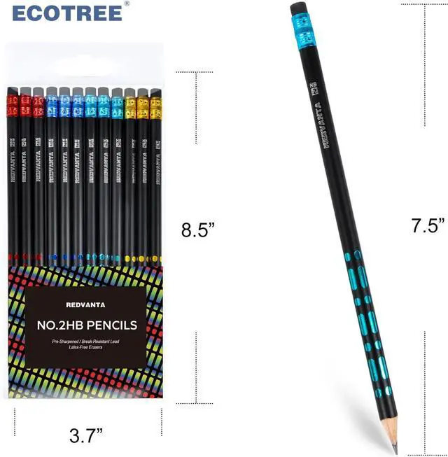 Alt view image 7 of 7 - Pre-Sharpened #2 Pencils, Wood, Back to School Supplies, 12 Count