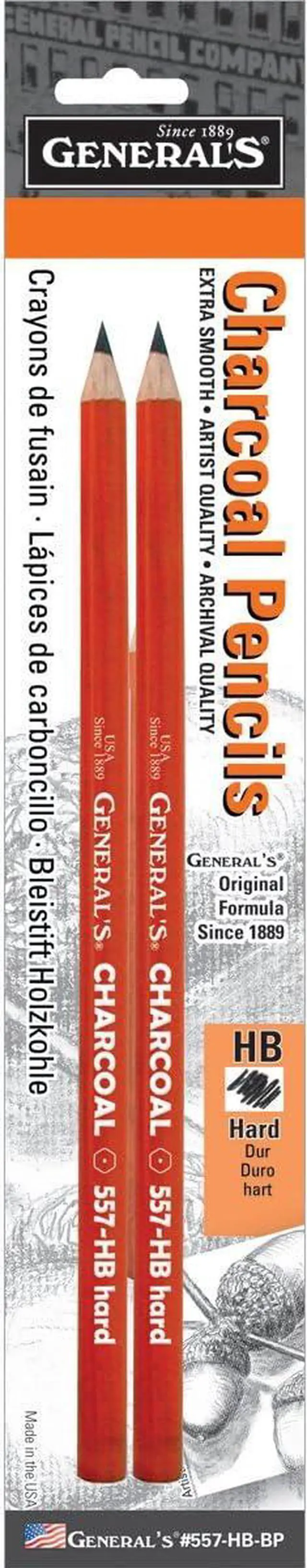 Main image of Generals Charcoal Pencil Hb 2 Each
