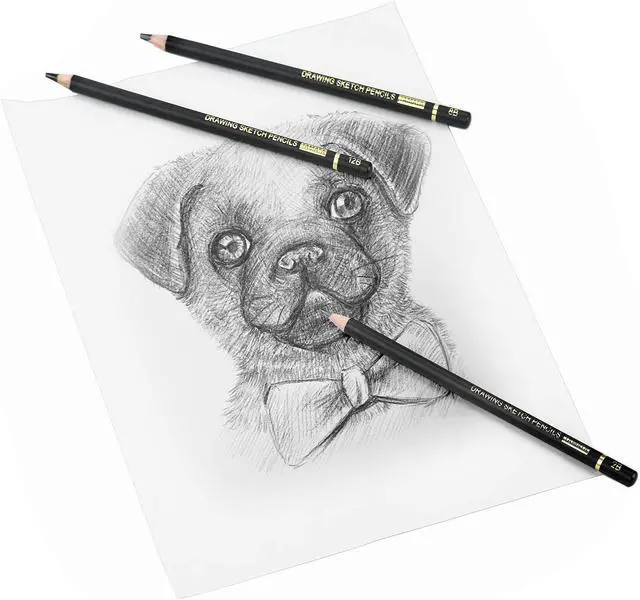 Alt view image 6 of 7 - RVOGJP TAMATA Professional Drawing Sketching Pencil Set - 12 Pieces Art Graphite Pencils(12B - 4H), Ideal for Drawing Art, Sketching, Shading, for Beginners & Pro Artists