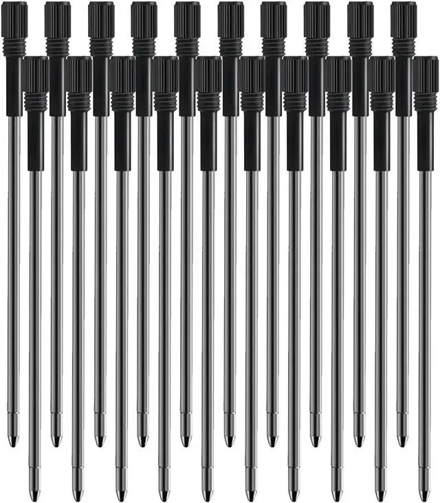 Alt view image 6 of 7 - PASISIBICK 3.2 in Black Ink Ballpoint Pen Refills for Metal Diamond Pen(Pack of 20)