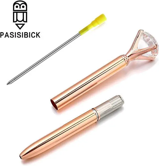 Alt view image 7 of 7 - PASISIBICK 3.2 in Black Ink Ballpoint Pen Refills for Metal Diamond Pen(Pack of 20)