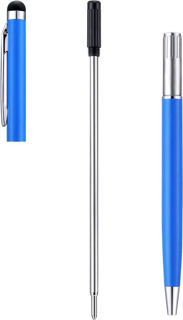 Alt view image 3 of 3 - Black Ink Refill, Replaceable Ballpoint Pen Refills Compatible with Cross Ballpoint Pen (Medium Point Metal Refill, Pack of 10)