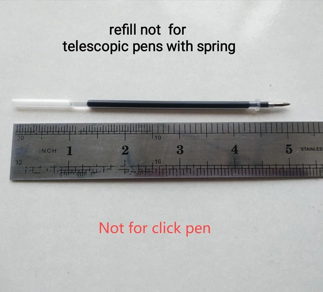 Alt view image 3 of 7 - Gel Ink Pens Refills Black,50 Pack Gel Refills for Pens,0.5 mm Pen Refill 5 Inch/130mm,Send 2 Extra Pens,Ink Non Bleeding Through,Smooth Writing