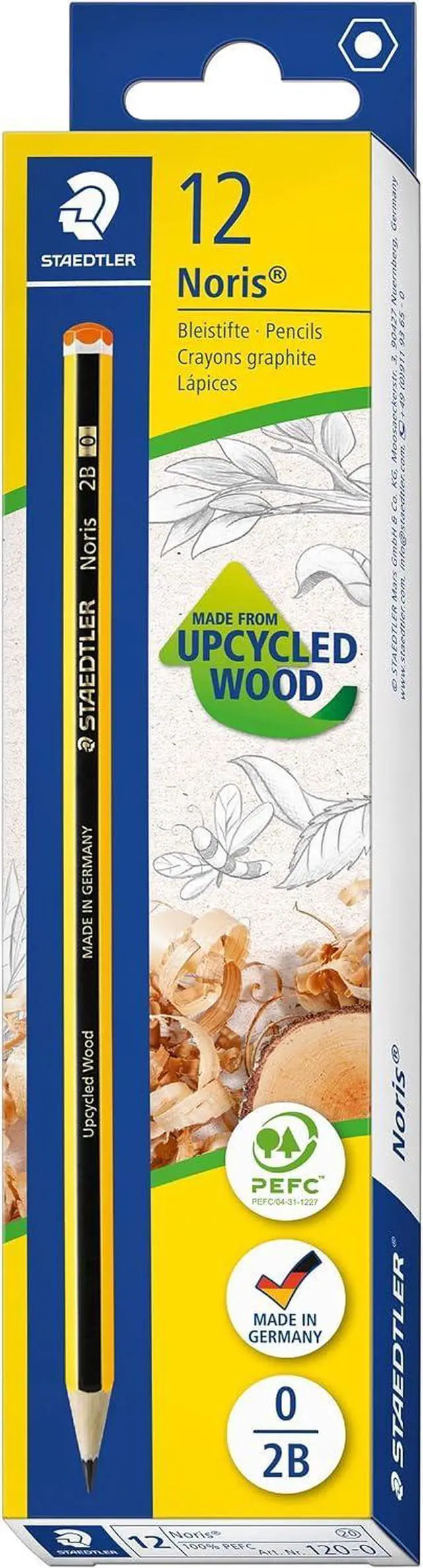 Main image of STAEDTLER 120-0 Noris Graphite Pencils - 2B (Box of 12), Black