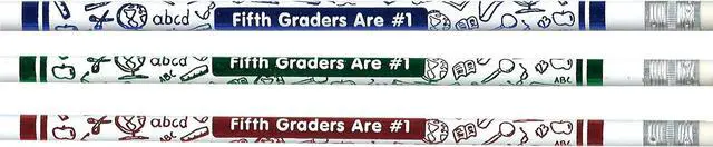 Main image of JRM7865B 5th Graders are #1 Pencils, 0.6" Height, 2.5" Wide, 7.5" Length (12 Count)