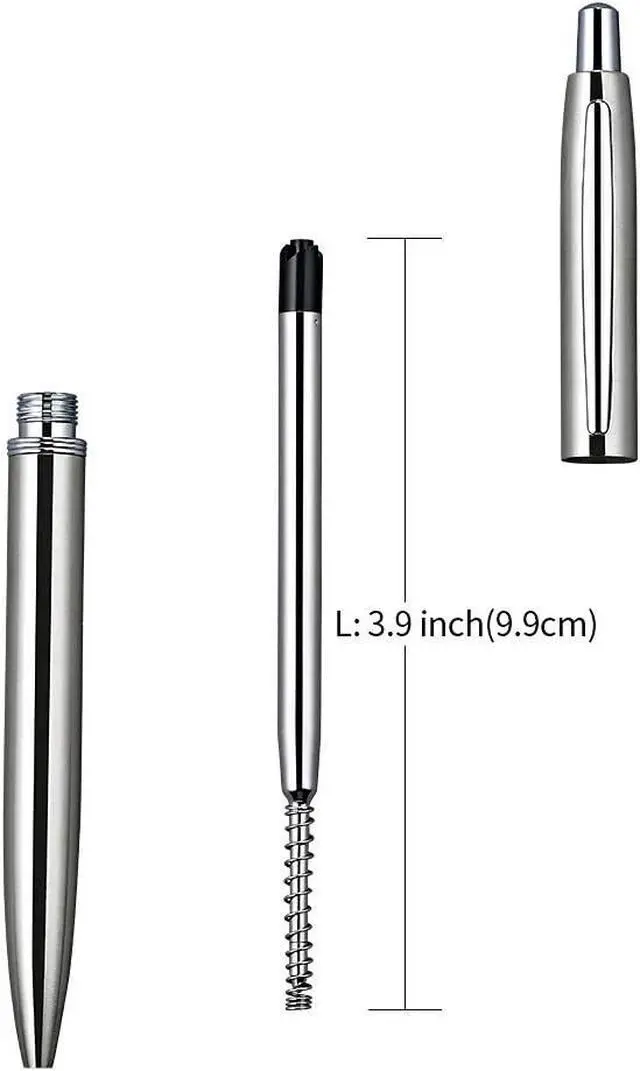 Alt view image 6 of 6 - ChaoQ Black Ink Refills (6pcs), Replaceable Ballpoint Pen Refills