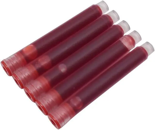 Alt view image 6 of 6 - Jinhao Fountain Pen Red Ink Cartridge International Standard 2.6mm Bore Diameter Ink Refill Set of 30 PCS