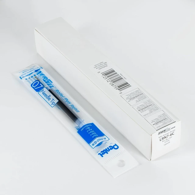 Alt view image 3 of 5 - Pentel Refill Ink - for EnerGel Gel Pen, 0.7mm Needle Tip, Fine, Blue Ink, Pack of 6 Refills (LRN7-6C)