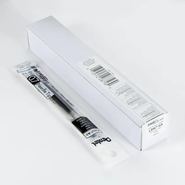 Alt view image 3 of 5 - Pentel Refill Ink - for EnerGel Gel Pen, 0.7mm Needle Tip, Fine, Black Ink, Pack of 6 Refills (LRN7-6A)