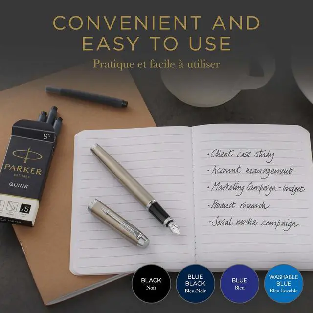 Alt view image 4 of 7 - Parker 1950382 Quink Fountain Pen Refill Box of 5