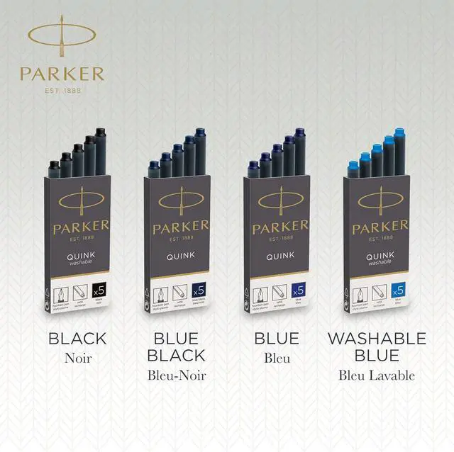 Alt view image 5 of 7 - Parker 1950382 Quink Fountain Pen Refill Box of 5