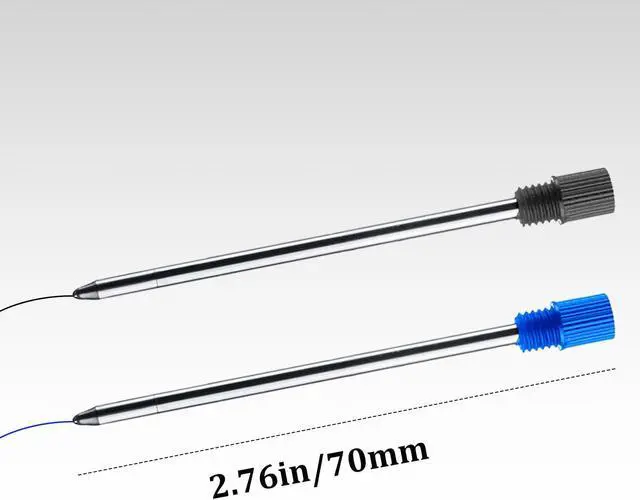 Alt view image 3 of 5 - ChaoQ 10 Pcs Blue Ink Pen Refills for Twist Pens Ballpoint Pen Refills