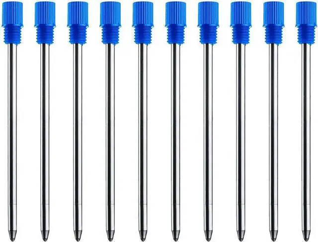 Main image of ChaoQ 10 Pcs Blue Ink Pen Refills for Twist Pens Ballpoint Pen Refills