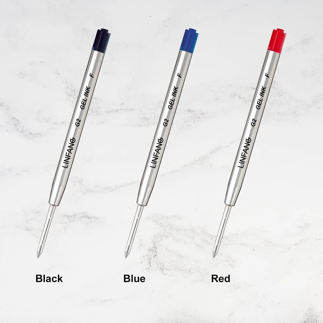 Alt view image 5 of 5 - Black Gel Ink Pen Refills Ballpoint Black, 12 Pack Gel Pens Refills Fine Point 0.5mm Tip Smooth Writing Pen Refill (12 Black)