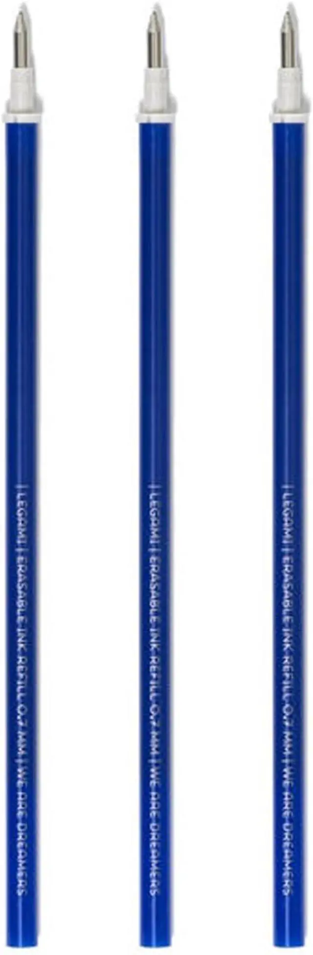 Alt view image 4 of 4 - Legami - Refill for Erasable Gel Pen, Set of 3, Height 13 cm, Blue Thermosensitive Ink, 0.7 mm Tip