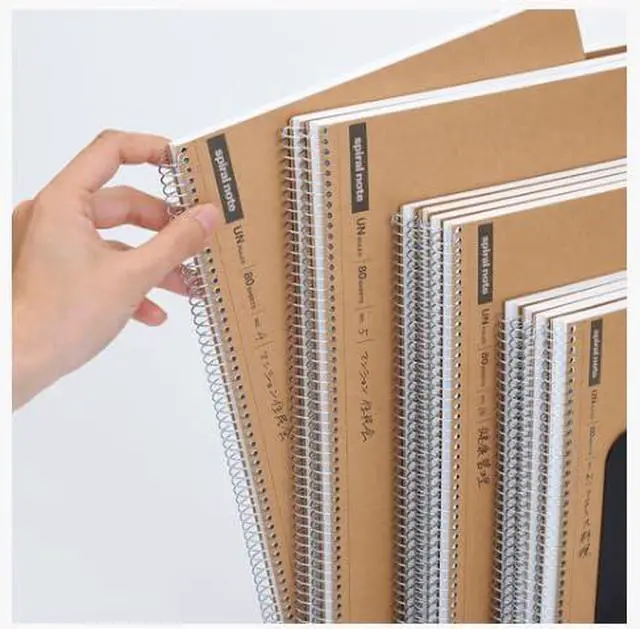 Alt view image 5 of 7 - Maruman Spiral Note Basic Notebook, 160 Pages, A4, 5mm Graph Paper