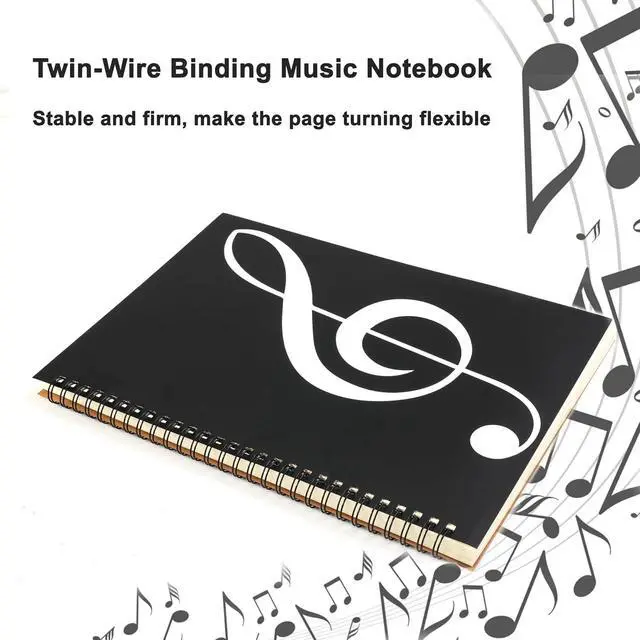 Alt view image 2 of 7 - MoHern Blank Sheet Music Notebook, 160 Pages, 10 Staves