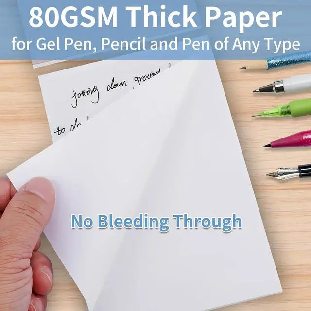 Alt view image 4 of 7 - Hoiny 6 Pack Note Pads 4x6, Blank Server Notepad, Small Memo Scratch Paper