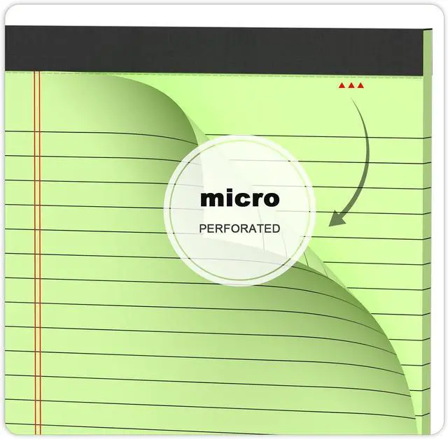 Alt view image 5 of 7 - AILZFEI 6pcs Small Note Pad 5x8 College Ruled Green Legal Pads Paper Notepads 6 Pack Study Back Writing Pads 5 x 8 Legal Pads Perforated Narrow Ruled Pads of Paper Green