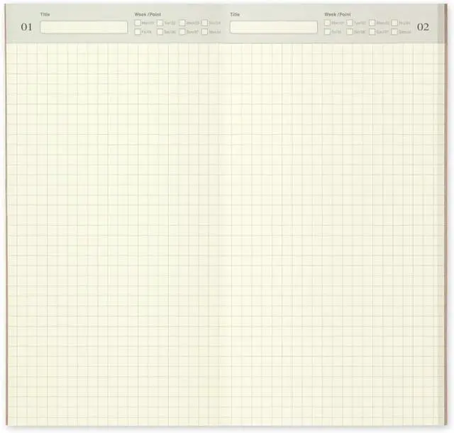 Alt view image 4 of 5 - Traveler's Notebook Refill Diary, Regular Size, 14255006