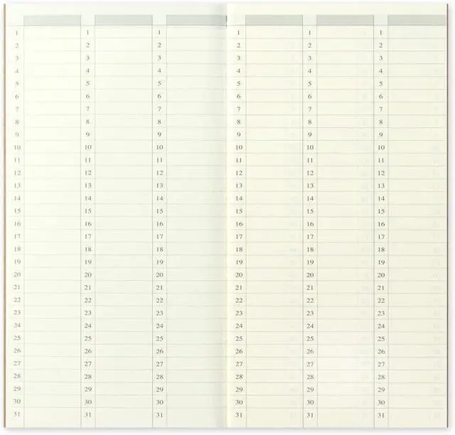 Alt view image 5 of 7 - Traveler's Notebook, Refill, Vertical Weekly Free, Regular Size, 14379006