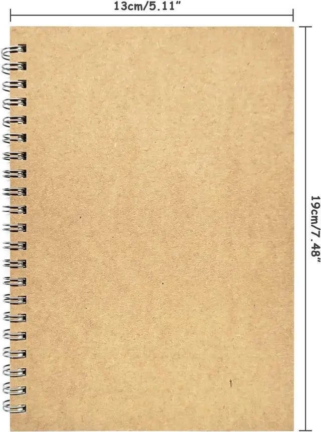 Alt view image 2 of 6 - Ykimok 2 Pack College Ruled Notebook, Soft Yellow Cover Spiral Notebook, Memo Notepad Sketchbook, Students Office Business Diary Spiral Book Journal,100 Pages, 50 Sheets, 7.48 x 5.11 Inch