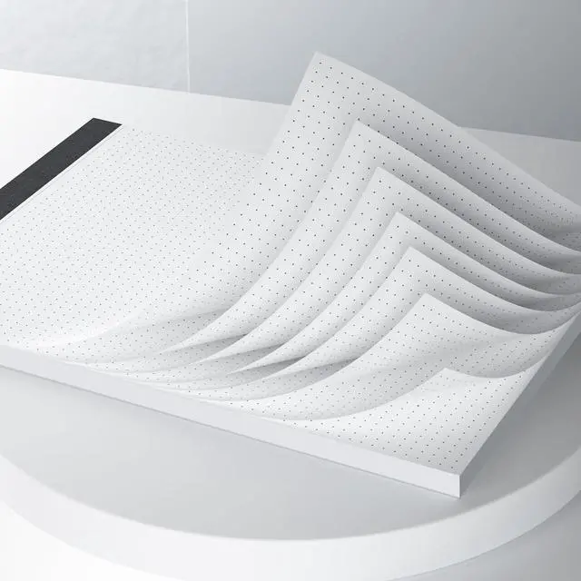 Alt view image 5 of 7 - AILZFEI Dot Grid Desk Notepad 2 Pack 8.5 x 11 Dot Paper Pad, 30 Sheets per Pad, White, 5x5 (5 Dots per inch), Easy-Tear Perforations, 8.5"x11" Dot Grid Paper Note Pad