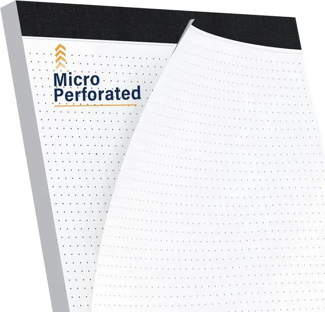 Alt view image 3 of 7 - AILZFEI Dot Grid Desk Notepad 2 Pack 8.5 x 11 Dot Paper Pad, 30 Sheets per Pad, White, 5x5 (5 Dots per inch), Easy-Tear Perforations, 8.5"x11" Dot Grid Paper Note Pad