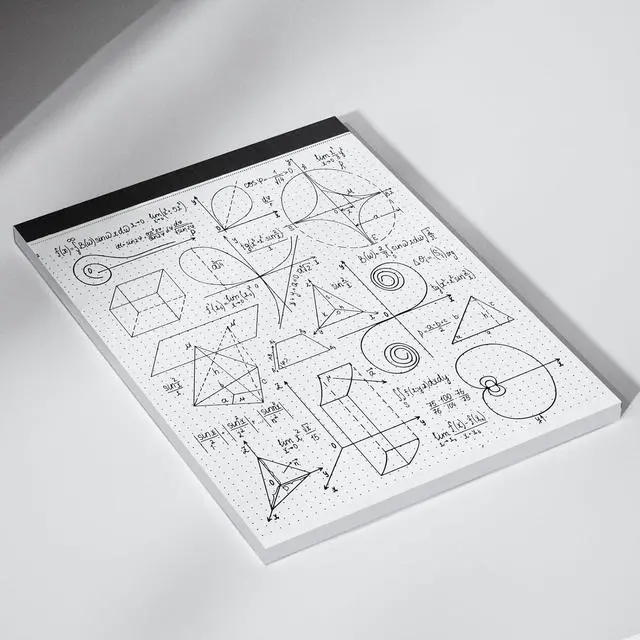 Alt view image 6 of 7 - AILZFEI Dot Grid Desk Notepad 2 Pack 8.5 x 11 Dot Paper Pad, 30 Sheets per Pad, White, 5x5 (5 Dots per inch), Easy-Tear Perforations, 8.5"x11" Dot Grid Paper Note Pad