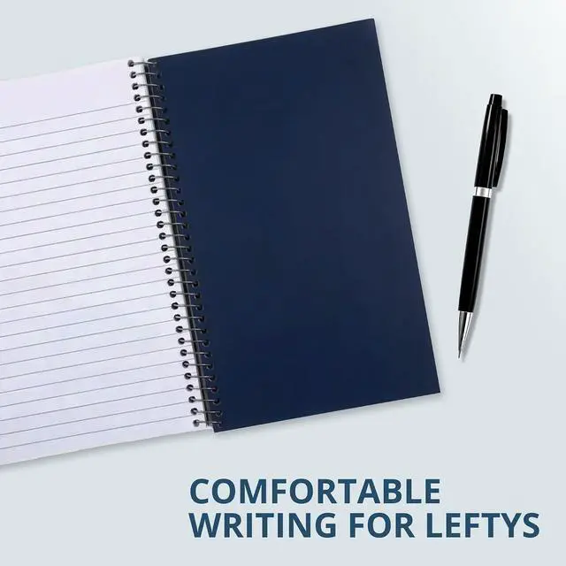 Alt view image 4 of 6 - Roaring Spring Lefty Spiral Journal, College Ruled Small Left Handed Notebook, 8" x 5", 80 Sheets, Assorted Color Covers