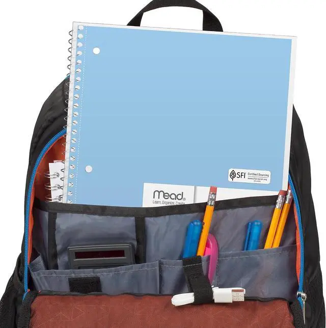 Alt view image 5 of 6 - Mead Spiral Notebook, 6 Pack, 1 Subject, Wide Ruled Paper, 7-1/2" x 10-1/2", 70 Sheets per Notebook, Assorted Pastel Colors (930050-ECM)