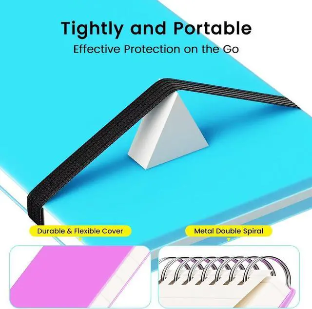 Alt view image 3 of 6 - BEYONG Notebook Pocket, Small Mini Spiral Notepad 3x5