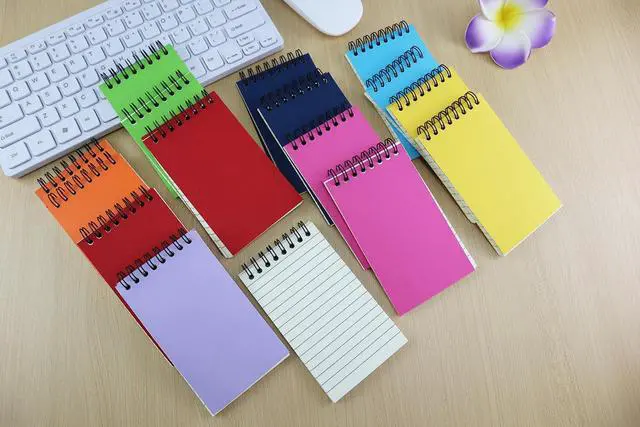 Alt view image 6 of 6 - Small Spiral Notebook Set of 16,Mini 3x5 Pocket Notebook With Lined Pages, 60 Sheets Per Notepad, Memo Pads for Work, Home, Office, School, Gifts