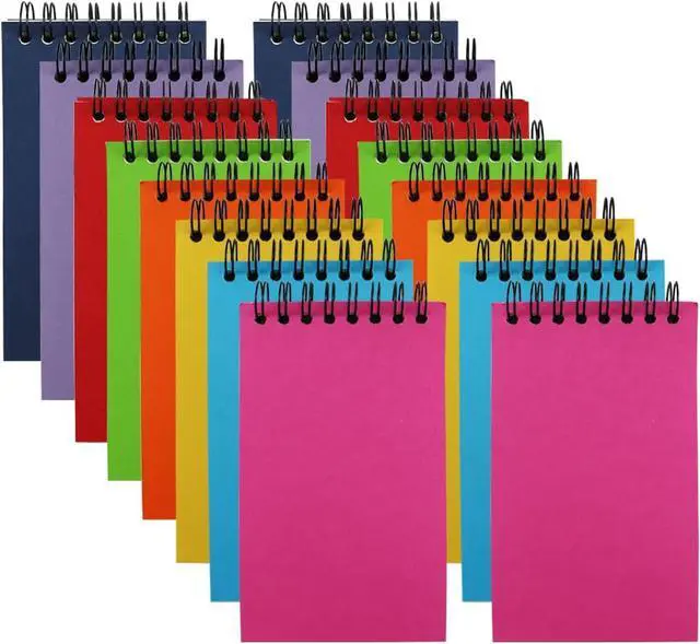 Main image of Small Spiral Notebook Set of 16,Mini 3x5 Pocket Notebook With Lined Pages, 60 Sheets Per Notepad, Memo Pads for Work, Home, Office, School, Gifts