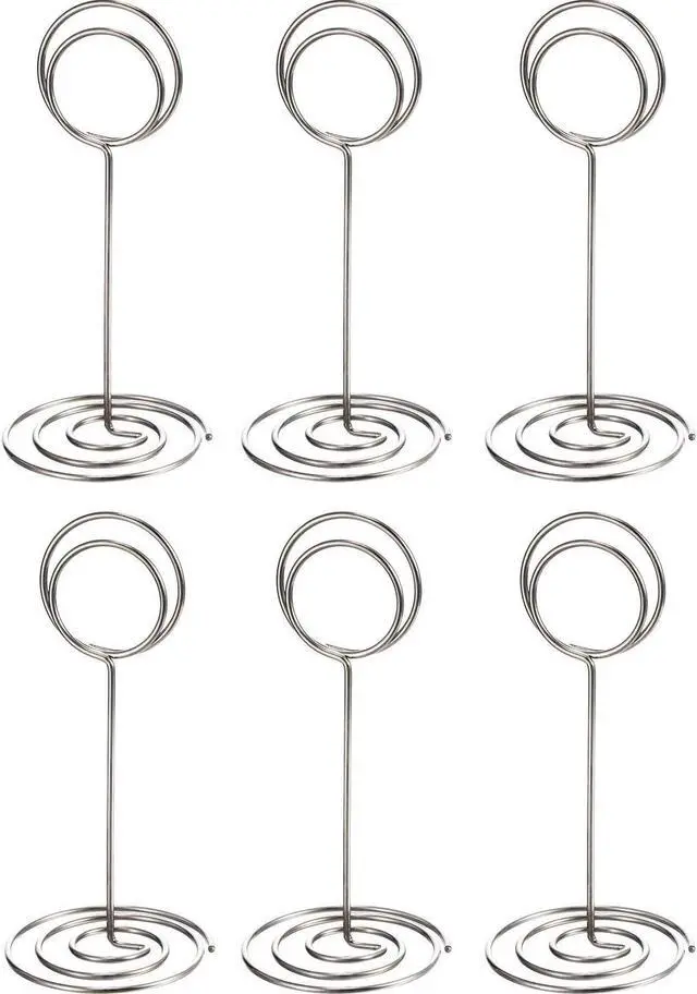 Alt view image 5 of 7 - TecUnite 24 pcs 3.35 Inch Picture Clips Table Place Photos Card Holder