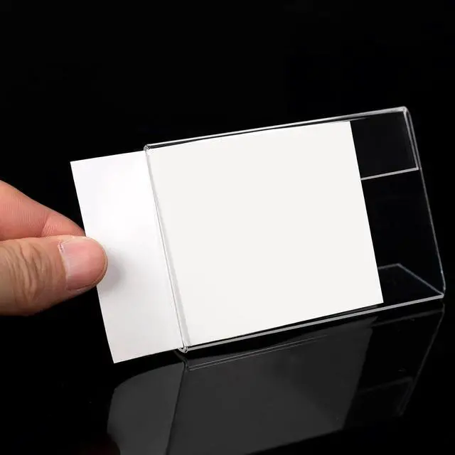 Alt view image 7 of 7 - 20 Pcs 3.5'' x 2.5'' Clear Card Display Stands with Blank Labels