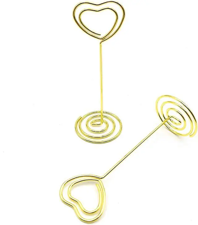 Alt view image 3 of 5 - 20 Pcs Gold Table Number Holders, 3.35" Wedding Place Card Stands
