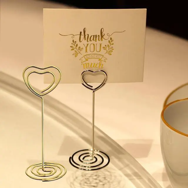 Alt view image 5 of 5 - 20 Pcs Gold Table Number Holders, 3.35" Wedding Place Card Stands