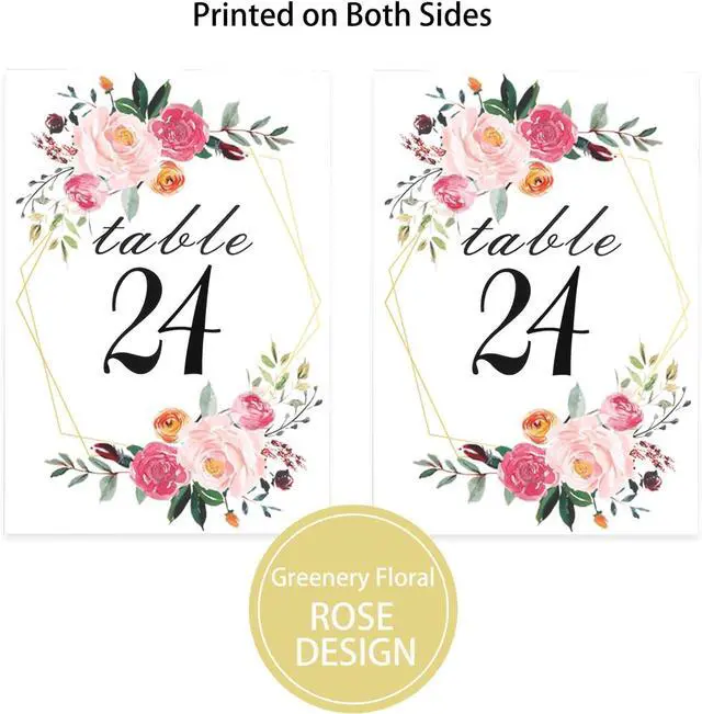 Alt view image 5 of 7 - 26 PCS Table Number Holder - Table Card Holder Stand Wire Photo Holder with 26 Pcs Floral Table Number Cards, Place Card Holder Stand for Weddings Party Office Paper Memo Menu Note Clips