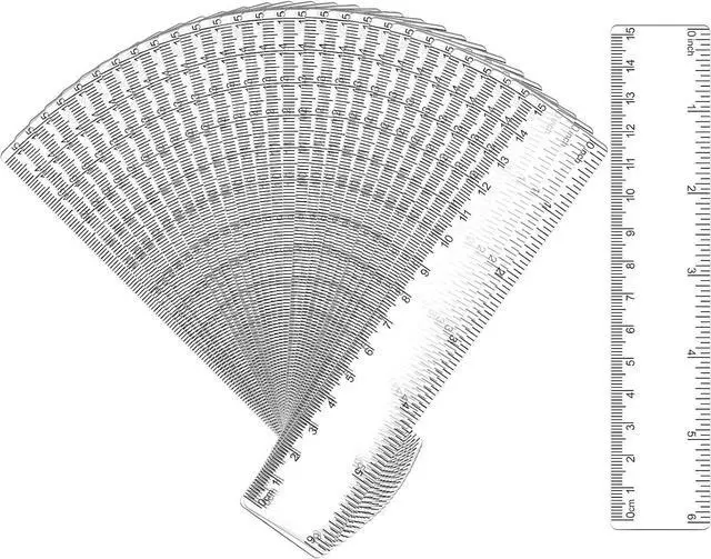 Alt view image 2 of 7 - 32 Pcs 6 Inch Small Rulers Bulk Plastic Mini Ruler for Kid Classroom School