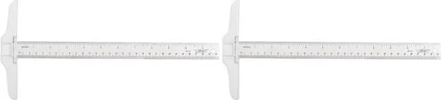 Main image of Westcott JR-12 Small Plastic T-Square for Drawing, DIY, Crafts, 12In/30cm (Pack of 2)