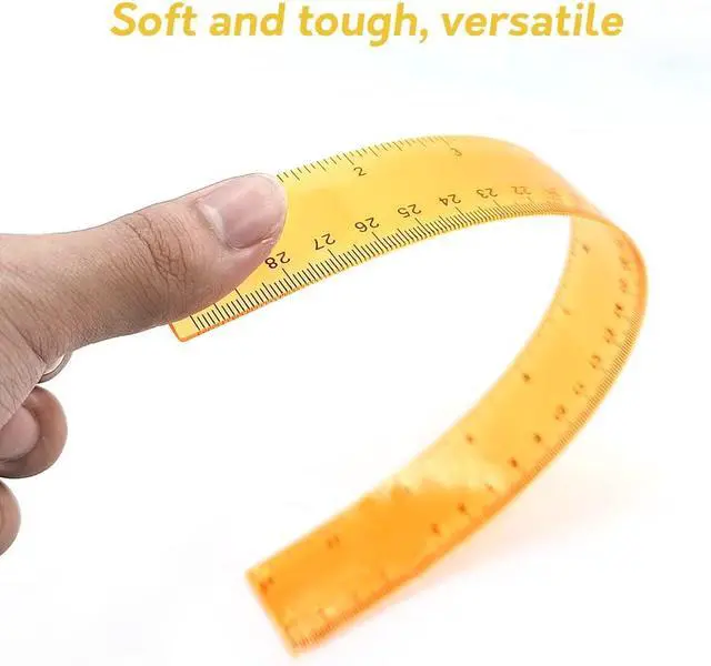 Alt view image 4 of 6 - Color Clear Ruler Plastic Rulers - Ruler 12 inch, Kids Ruler for School