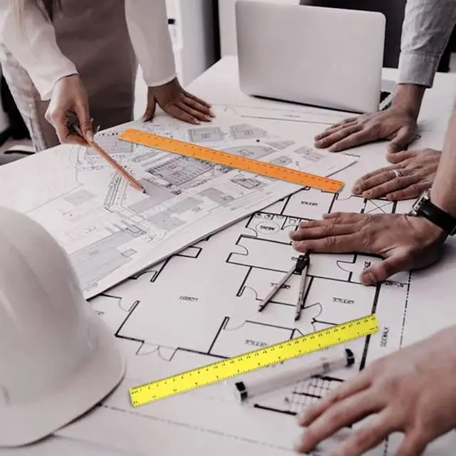 Alt view image 6 of 6 - Color Clear Ruler Plastic Rulers - Ruler 12 inch, Kids Ruler for School