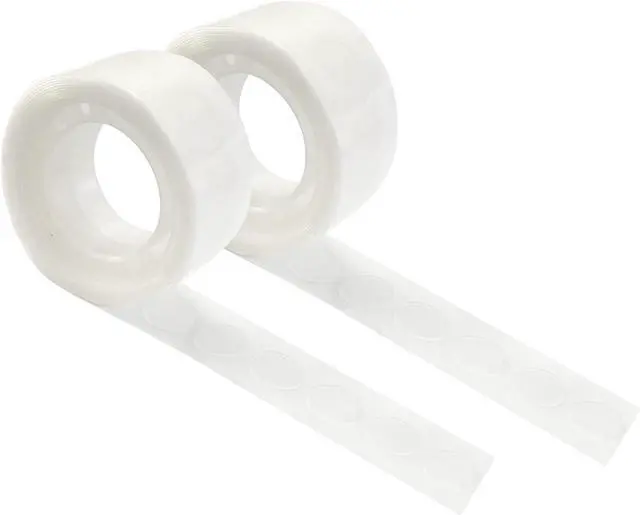 Main image of HANWER 200 PCS Glue Points for Balloons, Removable Sticky Point Tape, Adhesive Double Sided Clear dots for Craft Decoration