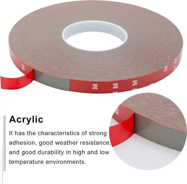 Alt view image 4 of 6 - MYFAMIREA Double Sided Tape 0.39Inch x 108 Feet Heavy Duty Mounting Adhesive Multipurpose Waterproof Foam Tape for LED Strip Lights, Home Office Car Decor