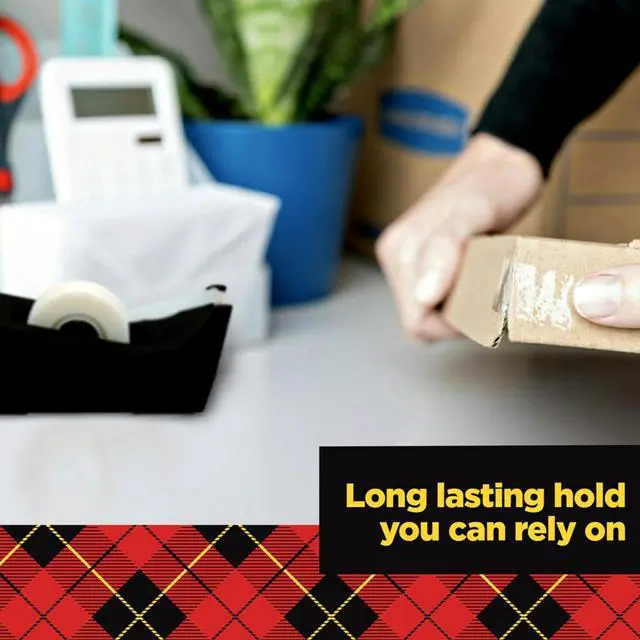 Alt view image 6 of 7 - Scotch Transparent Tape, 1 Inch Core 3/4 in x 1000 in, 3 Boxes, Clear
