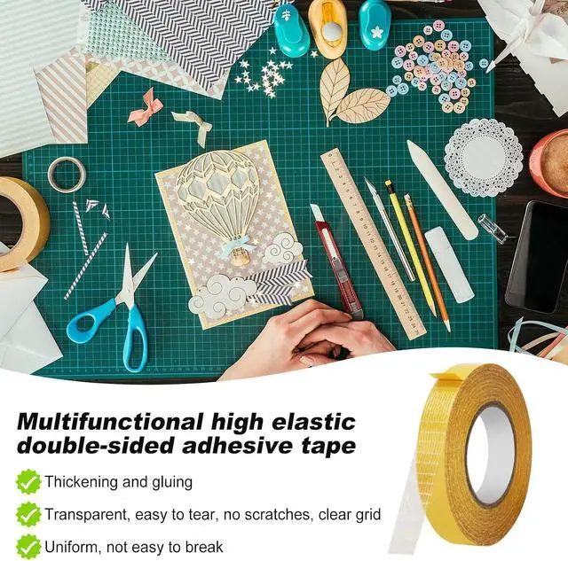 Alt view image 5 of 7 - 4 Pack 0.5 in x 33FT/10mDouble Sided Fabric Tape Heavy Duty for HemFashion Dress, Cloth CurtainsHigh Adhesive Sticky but Removable and Residue Free, No Sewing or Ironing NeedMultipurpose,