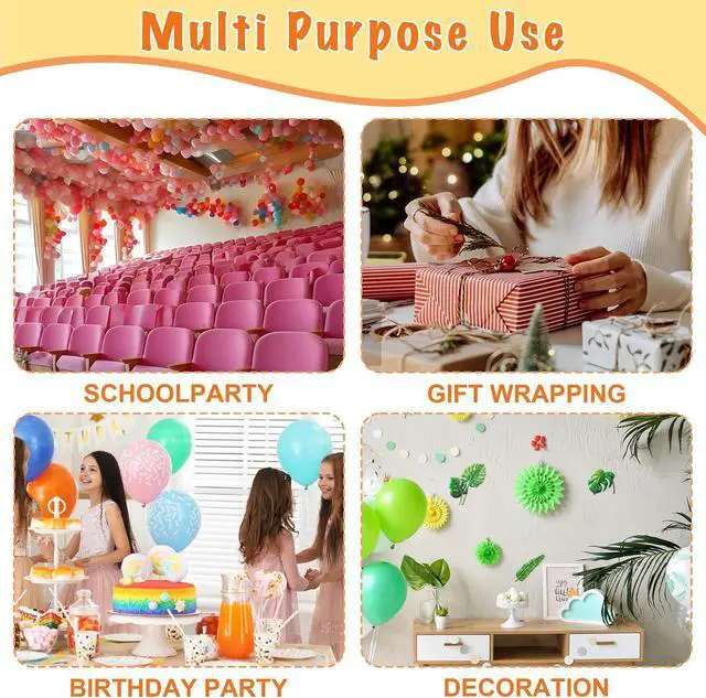 Alt view image 5 of 6 - Hoewina 1000pcs Clear Glue Dots,Removable Double Sided Balloon Dots