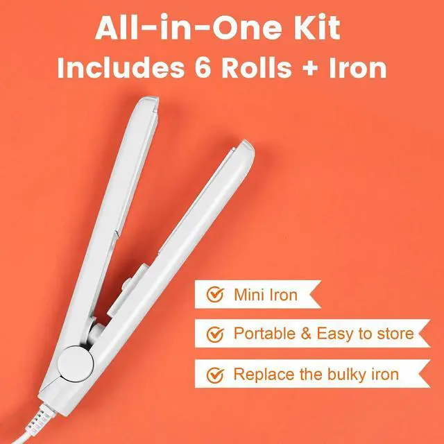 Alt view image 4 of 6 - TEAWOO 6 Rolls Hemming Tape with Portable Iron, Iron-On Hem Tape